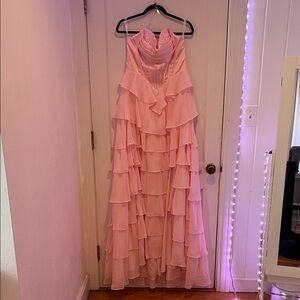 Pink Corset Prom Dress
